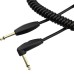 Mono 6.35mm 1/4" inch TS Right Angle Male to Straight Male with ON/OFF Button Cable Mono 6.35mm 1/4" inch TS Right Angle Male to Straight Male with ON/OFF Button Cable