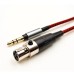 Nylon Braided Mini XLR Female to 3.5mm Microphone / Headphone Cable Nylon Braided Mini XLR Female to 3.5mm Microphone / Headphone Cable