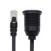 Boat Use Waterproof / Dustproof Latch Locking Cat6 RJ45 Male to Panel Mount Female Network LAN Cable Boat Use Waterproof / Dustproof Latch Locking Cat6 RJ45 Male to Panel Mount Female Network LAN Cable