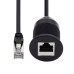 Boat Use Waterproof / Dustproof Latch Locking Cat6 RJ45 Male to Panel Mount Female Network LAN Cable Boat Use Waterproof / Dustproof Latch Locking Cat6 RJ45 Male to Panel Mount Female Network LAN Cable
