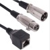 RJ45 Female to XLR 3Pin Male + XLR 3Pin Female Extension Cable RJ45 Female to XLR 3Pin Male + XLR 3Pin Female Extension Cable