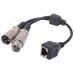 RJ45 Female to XLR 3Pin Male + XLR 3Pin Female Extension Cable RJ45 Female to XLR 3Pin Male + XLR 3Pin Female Extension Cable