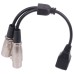 RJ45 Female to XLR 3Pin Male + XLR 3Pin Female Extension Cable RJ45 Female to XLR 3Pin Male + XLR 3Pin Female Extension Cable