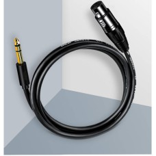 XLR Female to 1/4 Inch 6.35mm TRS Stereo Plug Cable, 3 Pin XLR to Quarter Inch Balanced Signal Cord XLR Female to 1/4 Inch 6.35mm TRS Stereo Plug Cable, 3 Pin XLR to Quarter Inch Balanced Signal Cord