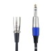 XLR Male to 1/4 Inch 6.35mm TRS Stereo Plug Cable, 3 Pin XLR to Quarter Inch Balanced Signal Cord XLR Male to 1/4 Inch 6.35mm TRS Stereo Plug Cable, 3 Pin XLR to Quarter Inch Balanced Signal Cord