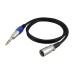 XLR Male to 1/4 Inch 6.35mm TRS Stereo Plug Cable, 3 Pin XLR to Quarter Inch Balanced Signal Cord XLR Male to 1/4 Inch 6.35mm TRS Stereo Plug Cable, 3 Pin XLR to Quarter Inch Balanced Signal Cord