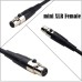 Mini XLR (3PIN) Female Plug to XLR (3PIN) Female Plug Microphone Cable Mini XLR (3PIN) Female Plug to XLR (3PIN) Female Plug Microphone Cable