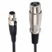 Mini XLR (3PIN) Female Plug to XLR (3PIN) Female Plug Microphone Cable Mini XLR (3PIN) Female Plug to XLR (3PIN) Female Plug Microphone Cable