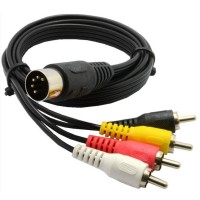5 Pin Male Din Plug to 4 x RCA Phono Male Plugs Audio Cable for OLD equipment 5 Pin Male Din Plug to 4 x RCA Phono Male Plugs Audio Cable for OLD equipment