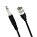 BNC Male to 6.35mm 1/4 Inch Male (TS Mono Plug) Audio Cable CCTV DVR Camera Antenna Radio System BNC Male to 6.35mm 1/4 Inch Male (TS Mono Plug) Audio Cable CCTV DVR Camera Antenna Radio System