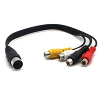 5 Pin Male Din Plug to 4 x RCA Phono Female Jacks Audio Cable for OLD equipment 5 Pin Male Din Plug to 4 x RCA Phono Female Jacks Audio Cable for OLD equipment