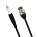 BNC Socket (Female) to 6.35mm 1/4 Inch Male (TS Mono Plug) Audio Cable CCTV DVR Camera Antenna Radio System BNC Socket (Female) to 6.35mm 1/4 Inch Male (TS Mono Plug) Audio Cable CCTV DVR Camera Antenna Radio System