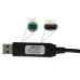 USB to RS232 Serial Adapter TESTER Cable with LED indicators for monitoring USB to RS232 Serial Adapter TESTER Cable with LED indicators for monitoring