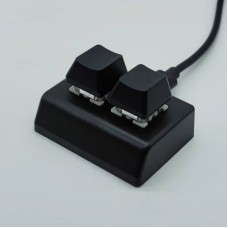 Programmable OSU HID USB Mini 2-Key Keypad Mechanical Gaming Keyboard with RGB