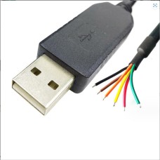 USB A male to 4 pin (or 6 pin) Bare Wire Pigtail | USB-Serial CH340 COM3 USB RS485 Wire End Serial Cable