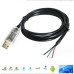 USB A male to 4 pin (or 6 pin) Bare Wire Pigtail | USB-Serial CH340 COM3 USB RS485 Wire End Serial Cable