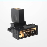 90 Degree Angled Swivel DVI Male to HDMI Female Adapter for Computer & HDTV