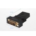 90 Degree Angled Swivel DVI Male to HDMI Female Adapter for Computer & HDTV