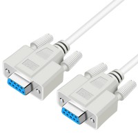 Straight Through D-Sub 9 Pin DB9 RS232 Serial Extension Cable - Female to Female Cable Straight Through D-Sub 9 Pin DB9 RS232 Serial Extension Cable - Female to Female Cable