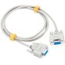 Straight Through D-Sub 9 Pin DB9 RS232 Serial Extension Cable - Female to Female Cable Straight Through D-Sub 9 Pin DB9 RS232 Serial Extension Cable - Female to Female Cable