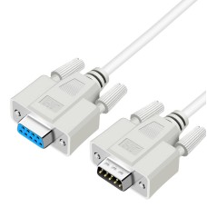 Straight Through D-Sub 9 Pin DB9 RS232 Serial Extension Cable - Male to Female Cable Straight Through D-Sub 9 Pin DB9 RS232 Serial Extension Cable - Male to Female Cable