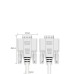 Straight Through D-Sub 9 Pin DB9 RS232 Serial Extension Cable - Male to Male Cable Straight Through D-Sub 9 Pin DB9 RS232 Serial Extension Cable - Male to Male Cable