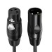 XLR Male to XLR Female Cable | 3 Pin XLR plug to 3 Pin XLR Jack Extension Cable XLR Male to XLR Female Cable | 3 Pin XLR plug to 3 Pin XLR Jack Extension Cable