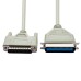 D-Sub 25 Pin DB25 to 36 Pin CN36 Parallel Printer Data Cable (MALE TO FEMALE) D-Sub 25 Pin DB25 to 36 Pin CN36 Parallel Printer Data Cable (MALE TO FEMALE)