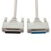 Straight Through D-Sub 25 Pin DB25 RS530 Serial Extension Cable - Male to Female Cable Straight Through D-Sub 25 Pin DB25 RS530 Serial Extension Cable - Male to Female Cable