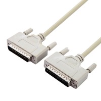 Straight Through D-Sub 25 Pin DB25 RS-530 Serial Extension Cable - Male to Male Cable Straight Through D-Sub 25 Pin DB25 RS-530 Serial Extension Cable - Male to Male Cable