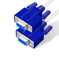 Null Modem / Cross-Over D-Sub 9 Pin DB9 RS232 Serial Extension Cable - Male to Male Cable Null Modem / Cross-Over D-Sub 9 Pin DB9 RS232 Serial Extension Cable - Male to Male Cable