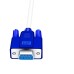 Null Modem / Cross-Over D-Sub 9 Pin DB9 RS232 Serial Extension Cable - Male to Male Cable