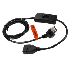 USB Power Switch Extension Cable | DIY 5V 2A Max USB Type A male to female with On/Off Control Switch USB Power Switch Extension Cable | DIY 5V 2A Max USB Type A male to female with On/Off Control Switch