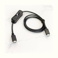 USB-C Power Switch Extension Cable | DIY 5A 100W PD E-Marker Gen2 USB Type C male to male with On/Off Control Switch / Sync Blocker USB-C Power Switch Extension Cable | DIY 5A 100W PD E-Marker Gen2 USB Type C male to male with On/Off Control Switch / Sync Blocker