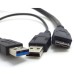 USB 3.0 USB Micro Hard Drive Cable with Extra Power input (Dual Power Sources Y Cable for Hard Drives) USB 3.0 USB Micro Hard Drive Cable with Extra Power input (Dual Power Sources Y Cable for Hard Drives)