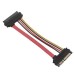 SFF-8482 SAS 29Pin to (15+7) 22Pin SATA Hard Disk Hard Drive Raid Extension Cable with Data Power Port SFF-8482 SAS 29Pin to (15+7) 22Pin SATA Hard Disk Hard Drive Raid Extension Cable with Data Power Port