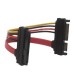 SFF-8482 SAS 29Pin to (15+7) 22Pin SATA Hard Disk Hard Drive Raid Extension Cable with Data Power Port SFF-8482 SAS 29Pin to (15+7) 22Pin SATA Hard Disk Hard Drive Raid Extension Cable with Data Power Port
