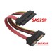 SFF-8482 SAS 29Pin to (15+7) 22Pin SATA Hard Disk Hard Drive Raid Extension Cable with Data Power Port SFF-8482 SAS 29Pin to (15+7) 22Pin SATA Hard Disk Hard Drive Raid Extension Cable with Data Power Port