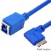 USB 3.0 Type B Female to USB 3.0 Mirco B Male 10pin Left-angle / Right-angle / Straight cable USB 3.0 Type B Female to USB 3.0 Mirco B Male 10pin Left-angle / Right-angle / Straight cable