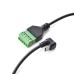 Back-Angle USB-C Plug to 5 Pin / Way Terminal Block, Pluggable Type Adaptor Cable Back-Angle USB-C Plug to 5 Pin / Way Terminal Block, Pluggable Type Adaptor Cable