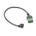 Back-Angle USB-C Plug to 5 Pin / Way Terminal Block, Pluggable Type Adaptor Cable Back-Angle USB-C Plug to 5 Pin / Way Terminal Block, Pluggable Type Adaptor Cable