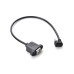 Panel Mount USB Type B Male to 180 Degree Back Angle USB 2.0 Type C Socket Extension Cable Panel Mount USB Type B Male to 180 Degree Back Angle USB 2.0 Type C Socket Extension Cable