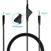 4-pole TRRS 3.5mm Aux Wifi Stereo Jack-to-Jack Headphone Cable with Volume Control 4-pole TRRS 3.5mm Aux Wifi Stereo Jack-to-Jack Headphone Cable with Volume Control