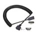 Spring Retractable Coil Gaming Keyboard / Mouse USB Micro to USB-C Data / Charge Extension Cable Spring Retractable Coil Gaming Keyboard / Mouse USB Micro to USB-C Data / Charge Extension Cable