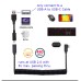 Spring Retractable Coil Gaming Keyboard / Mouse USB Micro to USB-C Data / Charge Extension Cable Spring Retractable Coil Gaming Keyboard / Mouse USB Micro to USB-C Data / Charge Extension Cable