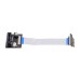 Low Profile PCI-E Express 1X Slot Riser Card | Angled Extension Ribbon Flex Relocate Cable Low Profile PCI-E Express 1X Slot Riser Card | Angled Extension Ribbon Flex Relocate Cable
