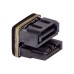 Back-Angled 360 degree Angled SATA 7Pin Female to 7Pin Male Adapter Back-Angled 360 degree Angled SATA 7Pin Female to 7Pin Male Adapter