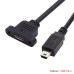 Panel Mount USB 3.0 Micro Female to USB Type B / USB Micro / USB Mini Extension Cable Panel Mount USB 3.0 Micro Female to USB Type B / USB Micro / USB Mini Extension Cable