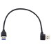 90 Degree Right Angle USB 3.0 Type-A Male to USB Type-A Male Hard Drive Adapter Cable 90 Degree Right Angle USB 3.0 Type-A Male to USB Type-A Male Hard Drive Adapter Cable