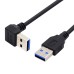 90 Degree Right Angle USB 3.0 Type-A Male to USB Type-A Male Hard Drive Adapter Cable 90 Degree Right Angle USB 3.0 Type-A Male to USB Type-A Male Hard Drive Adapter Cable